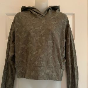 Athleta performance fabric cropped hoodie